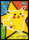 Pikachu Hands Up 5 The First Movie Sticker Card Topps Pokemon 