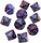 Chessex Gemini Blue Purple w Gold Set of 10 d10 Dice CHX26228 Chessex Dice Supplies