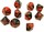 Chessex Gemini Black Red w Gold Set of 10 d10 Dice CHX26233 Dice Life Counters Tokens