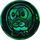 Pokemon Rowlet Collectible Coin Green Cracked Ice Holofoil Pokemon Coins Pins Badges