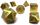 Ancient Dragons Gold Metal Dice w Green Set of 7 Easy Roller Dice Co Easy Roller Dice Supplies