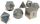 Ancient Dragons Silver Metal Dice w Powder Blue Set of 7 Easy Roller Dice Co Easy Roller Dice Supplies
