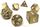 Ancient Dragons Bronze Metal Dice w White Set of 7 Easy Roller Dice Co Easy Roller Dice Supplies