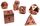 Ancient Dragons Copper Metal Dice w Black Set of 7 Easy Roller Dice Co 