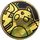 Pokemon Raichu Collectible Coin Gold Cracked Ice HoloFoil 