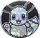 Pokemon Large Eevee Coin Silver Cracked Ice Holofoil 
