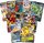 10 Assorted Pokemon Oversize Cards with Golden Groundhog TCG Deck Box 