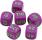 Klara Premium Tournament Collection Set of 6 Purple Dice 