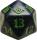 Outlaws of Thunder Junction Green D20 Spindown Life Counter MTG 
