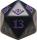 Outlaws of Thunder Junction Purple D20 Spindown Life Counter MTG Dice Life Counters Tokens