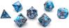 Silver Blue Imperial Jasper 7 Piece RPG Set TruStone Dice 