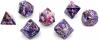 Bronzite Purple Imperial Jasper 7 Piece RPG Set TruStone Dice 