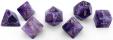 Amethyst 7 Piece RPG Set Gemstone Dice 