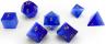 Ocean Blue Cats Eye 7 Piece RPG Set Glass Dice 7 Piece Dice Sets