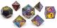 Super Nova Space Dice 7 Piece RPG Set 7 Piece Dice Sets