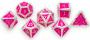 Pirate Dice Man O War 7 Piece RPG set Alloy Dice 