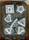 Q Workshop Elven White Brown Set of 7 Dice Dice Sets