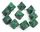 Chessex Ankh Dice Green w Red Set of 10 d10 Dice CHX29005 Dice Life Counters Tokens