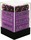 Chessex Gemini Black Purple w Gold Set of 36 d6 Dice CHX26840 Dice Life Counters Tokens