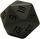 Chessex Opaque Grey w Black 34mm d20 Single Die CHX2010 