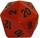 Chessex Opaque Orange w Black34mm d20 Single Die CHX2003 Dice Life Counters Tokens