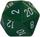 Chessex Opaque Green w White 34mm d20 Single Die CHX2005 Chessex Dice Supplies