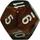 Chessex Gemini Black Copper w White d12 Die CHXPG1227 Chessex Dice Supplies