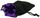 Koplow Black Velvet Dice Bag w Purple Satin Lining 5 X8 09918 