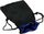 Koplow Black Velvet Dice Bag w Blue Satin Lining 5 X8 09916 