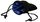 Koplow Black Velvet Dice Bag w Blue Satin Lining 3 3 4 X4 09912 
