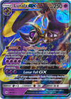Pokemon Ultra Prism Gold Card Lunala Gx 172/156 Secret Rare Near Mint