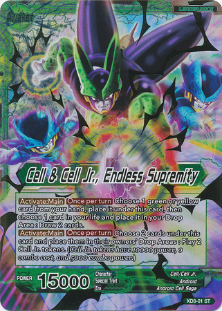 Endless Supremity XD3-01 ST Dragon Ball Super TCG NEAR MINT Cell /& Cell Jr.
